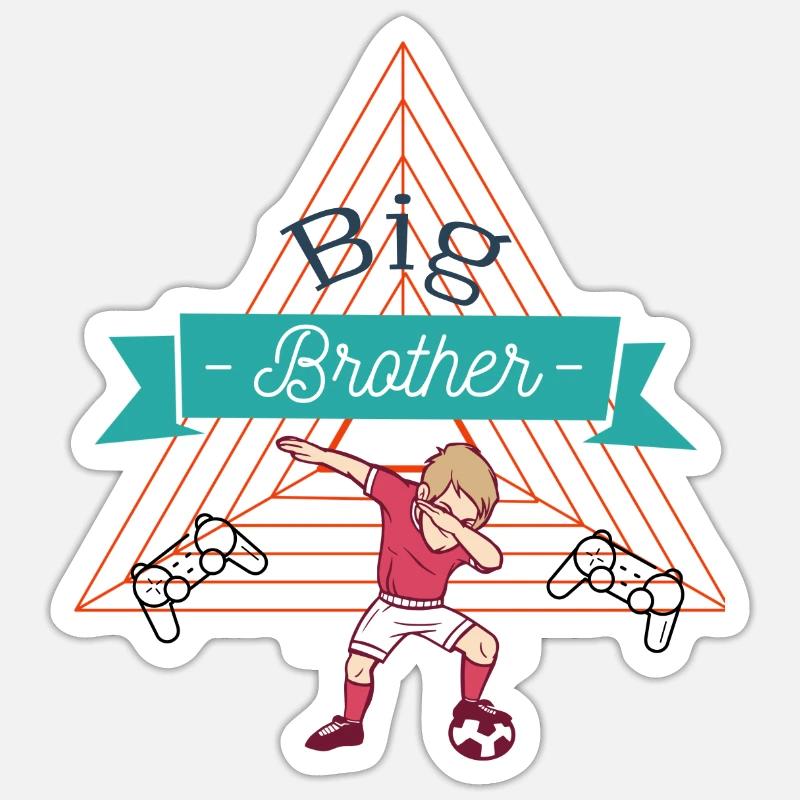 Big Brother - Sticker taille S (10 x 10 cm) - blanc mat