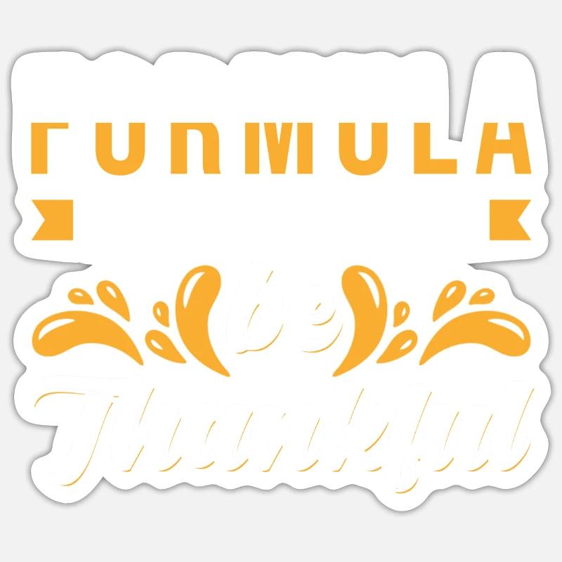 Gratitude Saying Grateful - Sticker size S (10 x 10 cm) - white matte