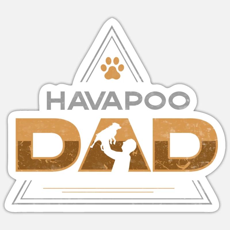 havapoo, havapoo yorkiepoo, havapoo himmel, Sticker Größe S (10 x 10 cm)