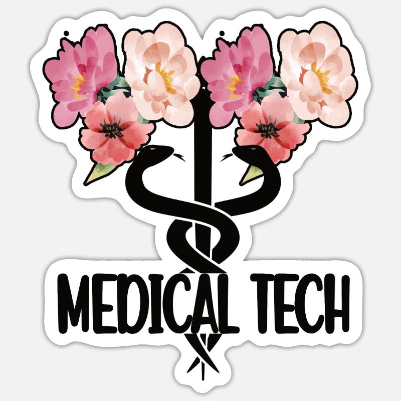 Medizinisch Technischer Assistent Medizintechniker - Sticker Größe S (10 x 10 cm) - Mattweiß
