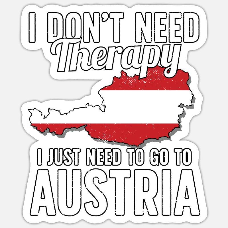 Austria flag I Austrian Souvenirs Sticker Größe S (10 x 10 cm)