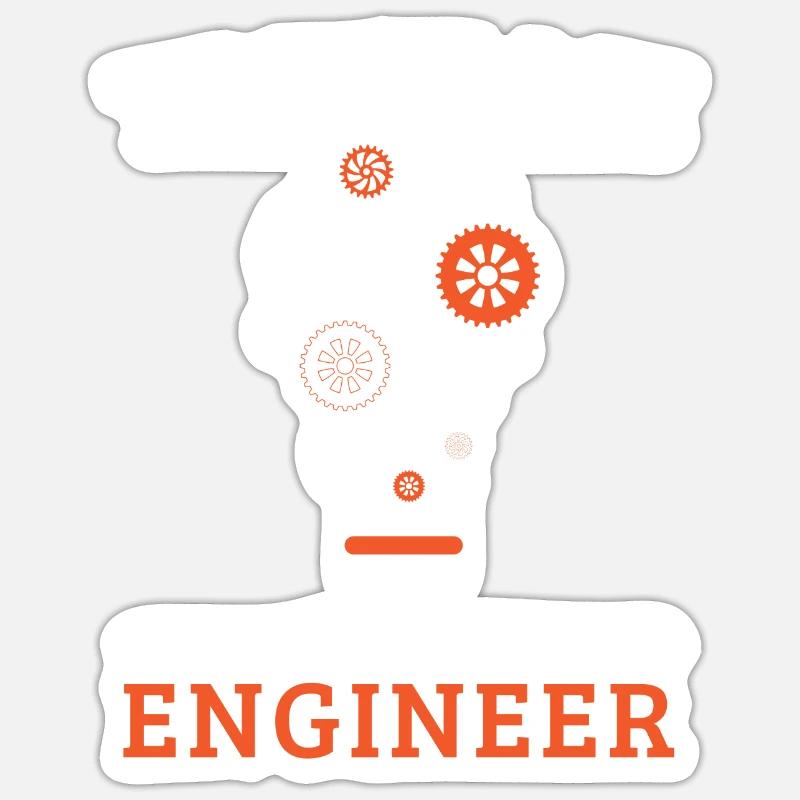 Ingenieur Spruch Abschluss Engineer - Sticker Größe S (10 x 10 cm) - Mattweiß