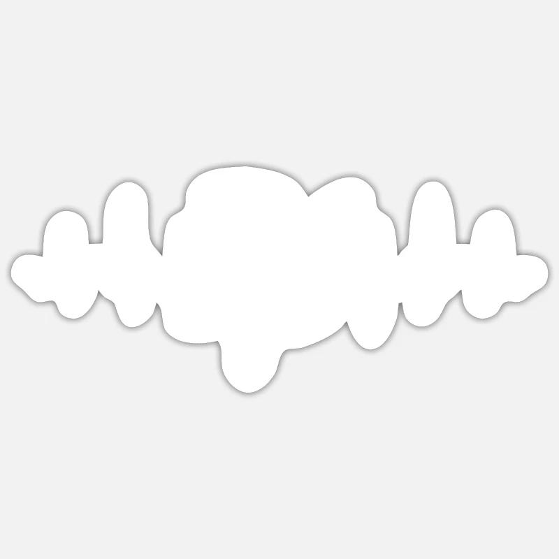 Turtle Heartbeat - Sticker size S (10 x 10 cm) - white matte