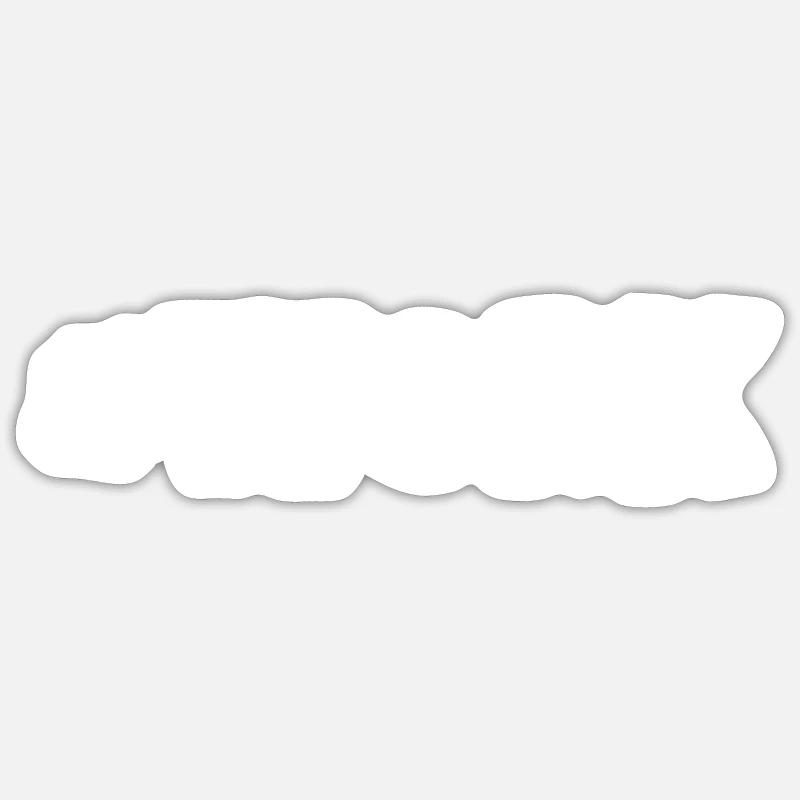 #work - Sticker size S (10 x 10 cm) - white matte