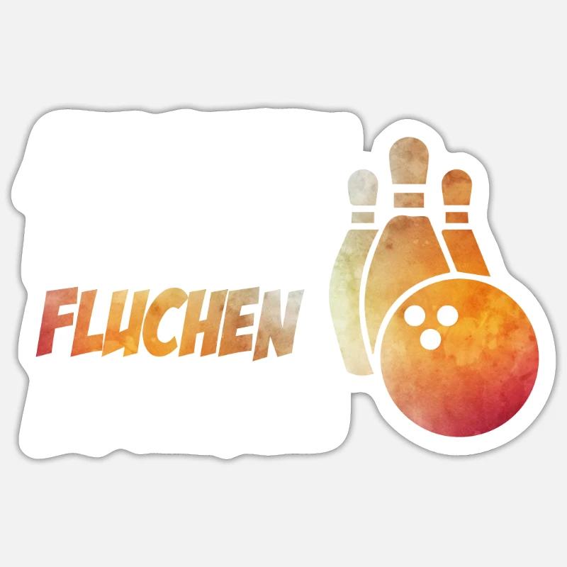 Start throwing curse again funny bowling Sticker size S (10 x 10 cm)