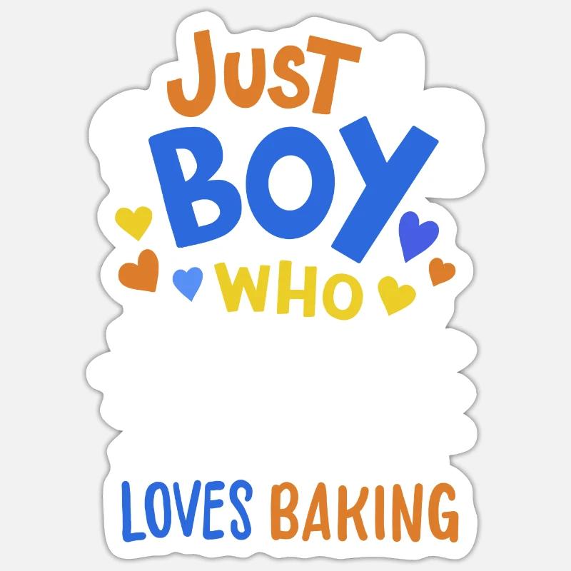 Backen Bäcker Hobbybäcker - Sticker Größe S (10 x 10 cm) - Mattweiß