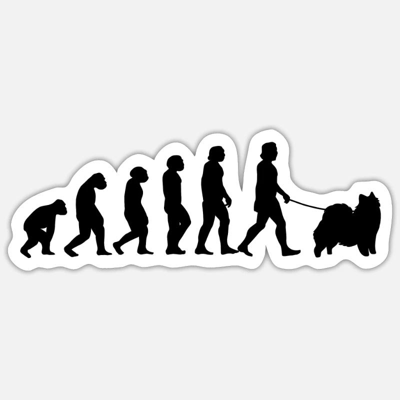 Eurasier Evolution Spitz Dog Gift Sticker size S (10 x 10 cm)