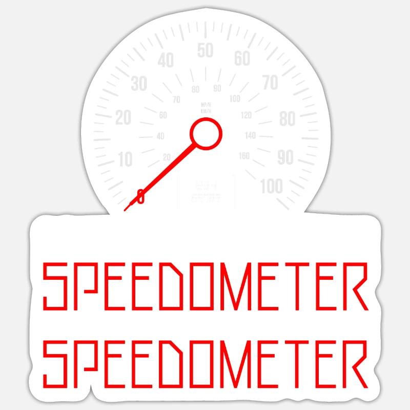 I’m Going To Use The Whole Speedometer 3 - Sticker taille S (10 x 10 cm) - blanc mat