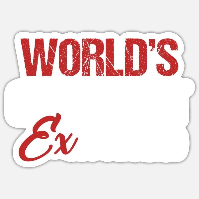 Ehemaliger Ehemann Ex Frau Scheidung Partei - Sticker Größe S (10 x 10 cm) - Mattweiß