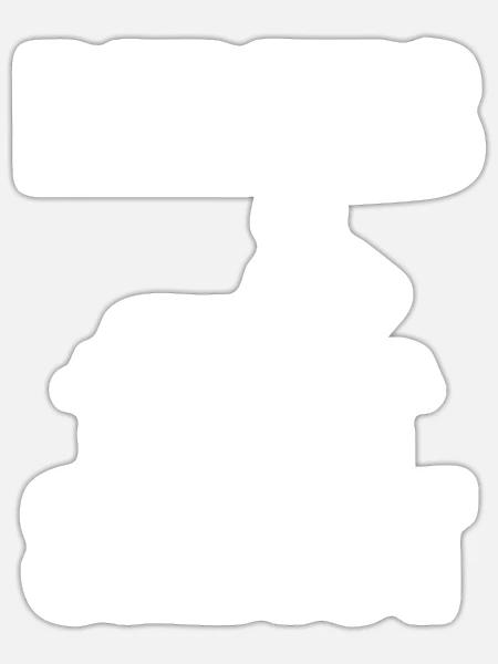 Physiotherapeut | Berufs Sadist - Sticker Größe S (10 x 10 cm) - Mattweiß