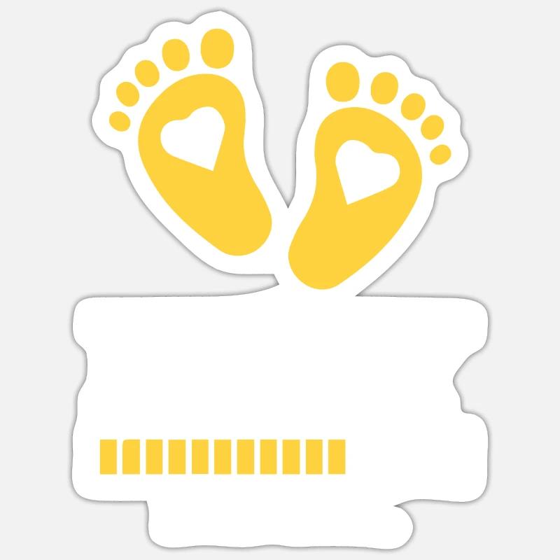 baby loading saying Sticker size S (10 x 10 cm)