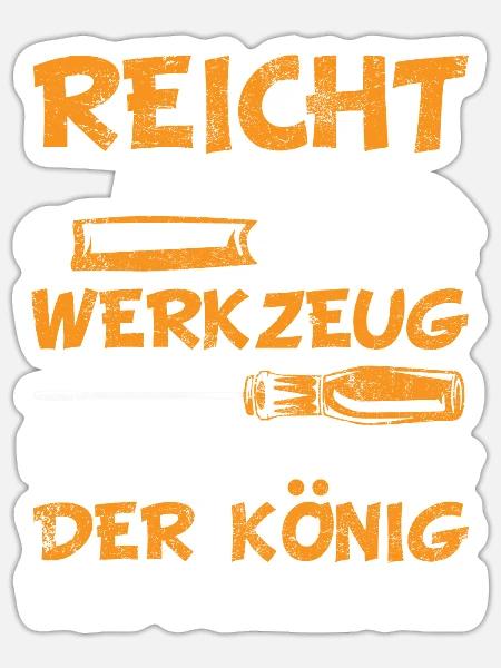 Spengler Klempner lustige Sprüche Geschenkidee - Sticker Größe S (10 x 10 cm) - Mattweiß