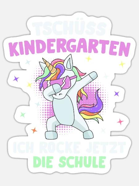 Rocke jetzt die Schule Einschulung 2021 Schulkind - Sticker Größe S (10 x 10 cm) - Mattweiß