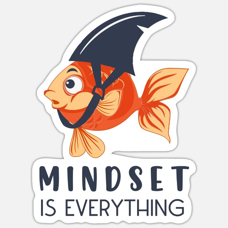 Mindset Motivation Succès Sticker taille S (10 x 10 cm)