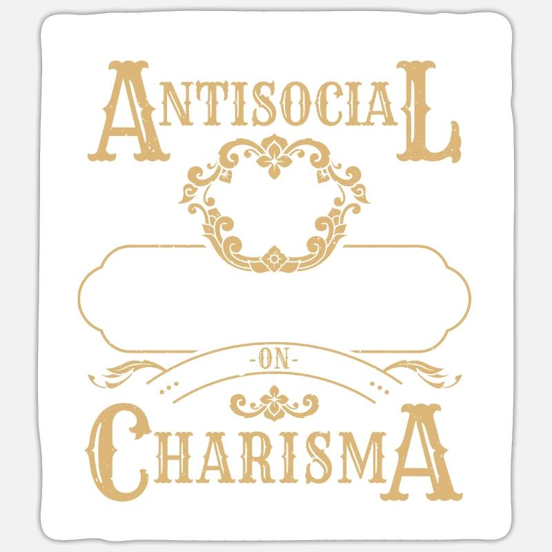 Pas antisocial roulé faible charisme RPG Tabletop Sticker taille S (10 x 10 cm)