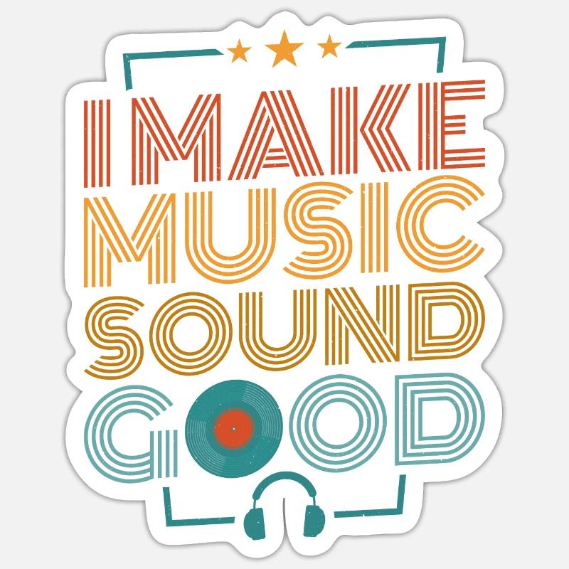 Audio technician Event technology Sound engineer Sticker size S (10 x 10 cm)