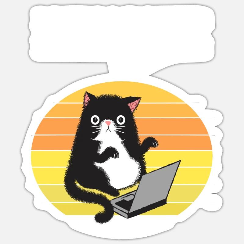 I are Programmer I Make Computer - Sticker taille S (10 x 10 cm) - blanc mat