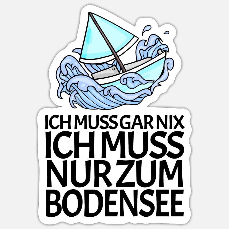 Bodensee Sticker Größe S (10 x 10 cm)