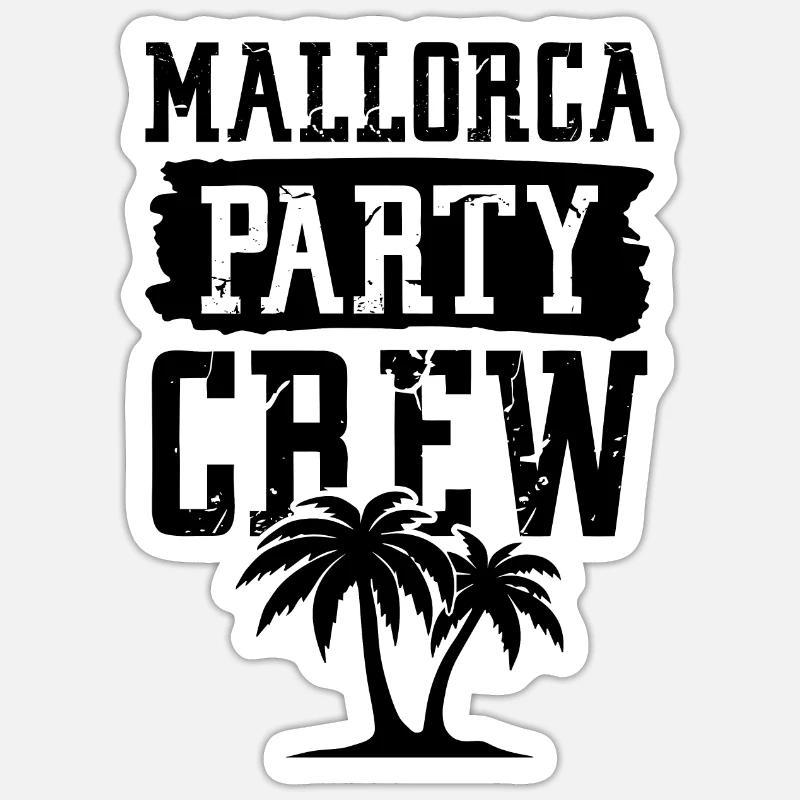 Mallorca Party Crew Sticker taille S (10 x 10 cm)