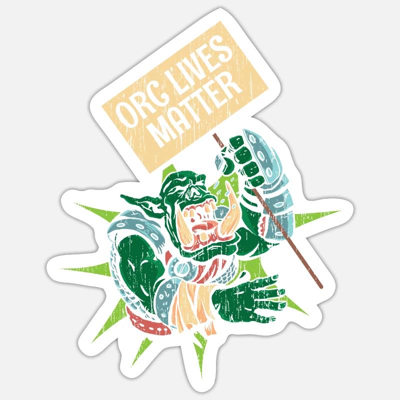 Orc Lives Matter - Sticker size S (10 x 10 cm) - white matte