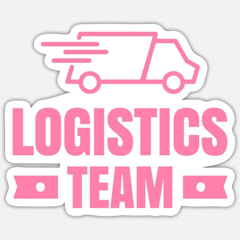 Logistician Team Logistics Logistician Freight Forwarder Sticker size S (10 x 10 cm)