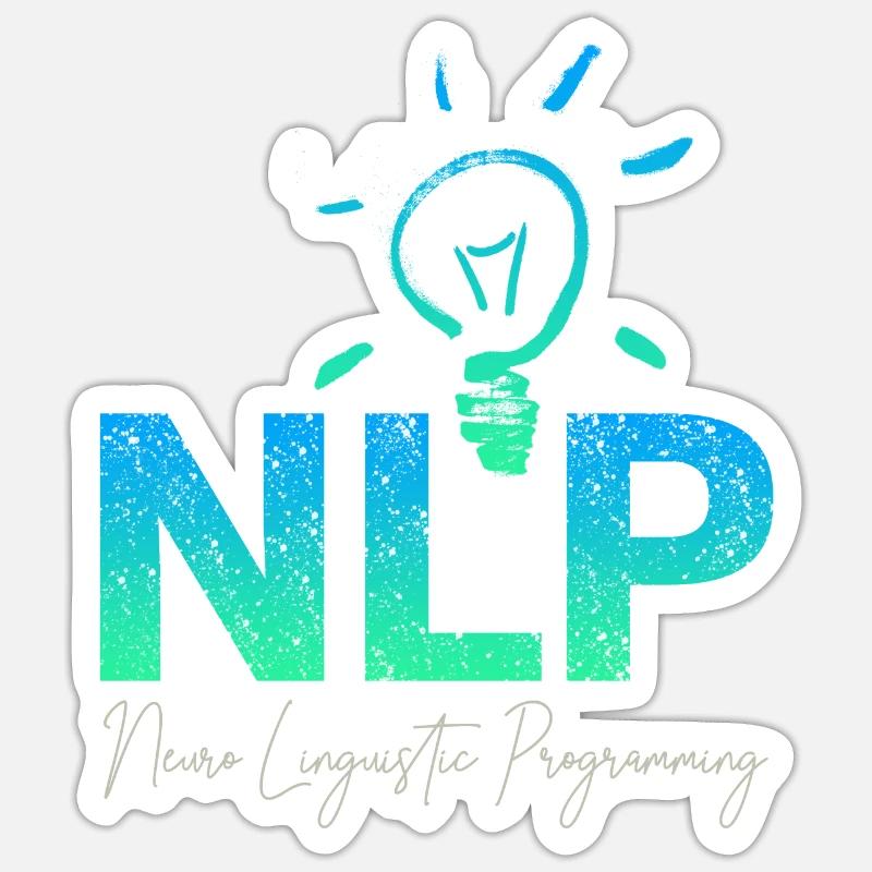 NLP neuro linguistic programming for Coach - Sticker size S (10 x 10 cm) - white matte