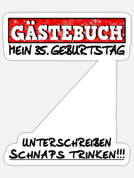 35.Geburtstag Mann Frau 1986 Damen Herren 35 Jahre - Sticker Größe S (10 x 10 cm) - Mattweiß