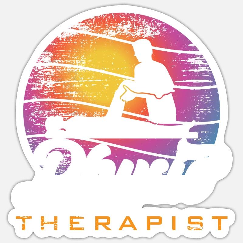 Physio Theraphist / Theraphist Geschenke Sticker Größe S (10 x 10 cm)