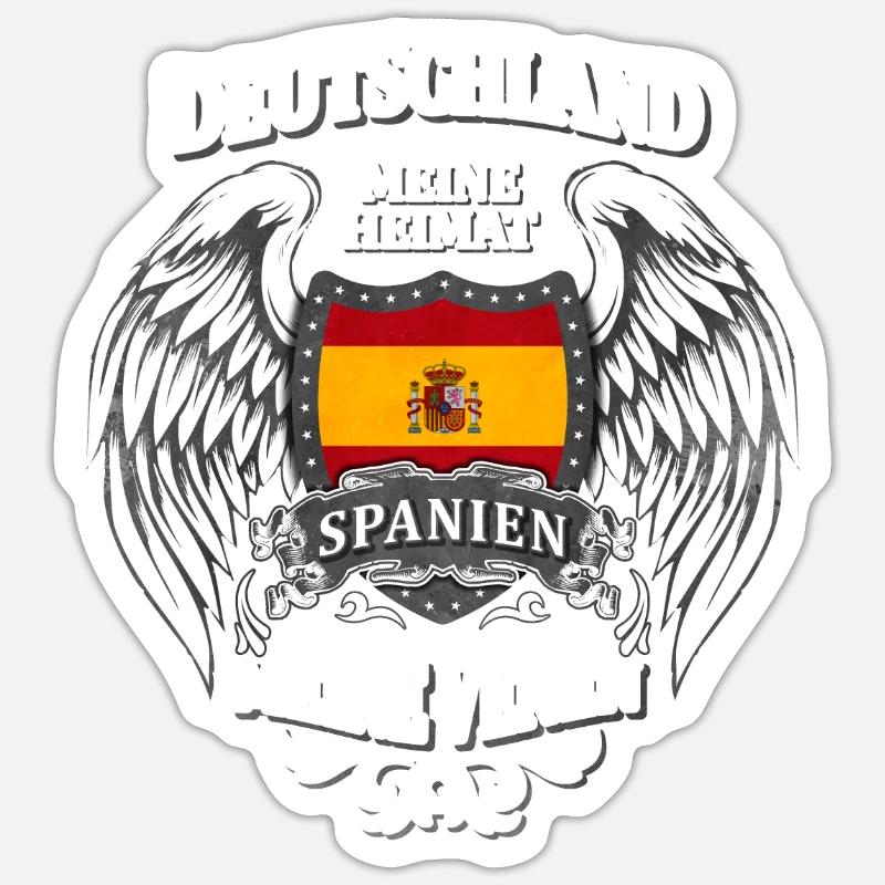 Spanien - Sticker Größe S (10 x 10 cm) - Mattweiß