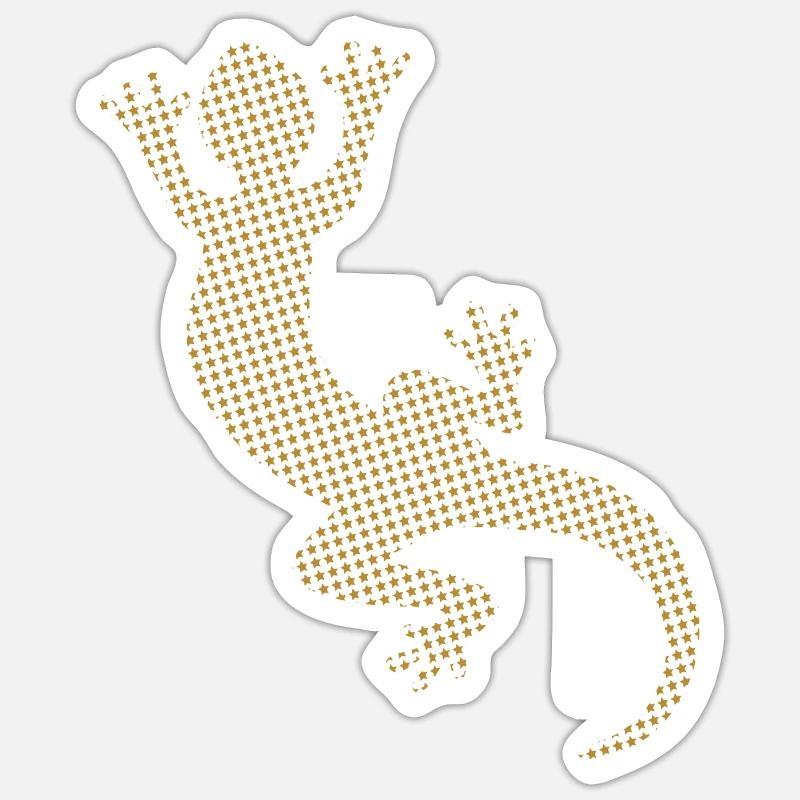 Lizard Gecko - Sticker size S (10 x 10 cm) - white matte