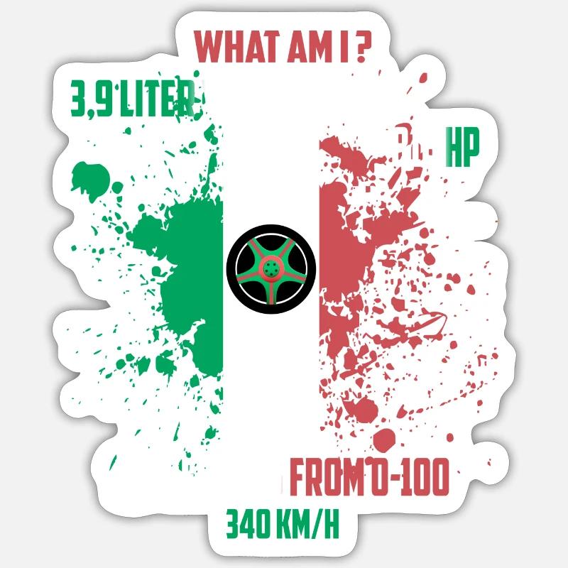 racing driver - Sticker size S (10 x 10 cm) - white matte