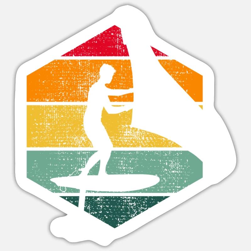 Hydrofoil Wingfoiling Kiten Wingfoil Foilwing Kite - Sticker Größe S (10 x 10 cm) - Mattweiß