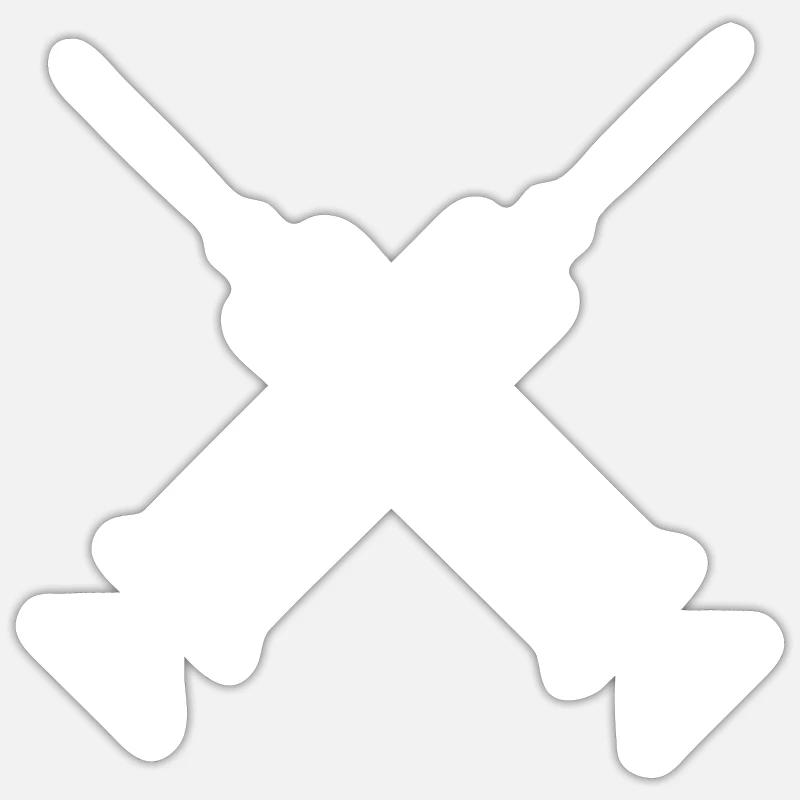 syringe - Sticker size S (10 x 10 cm) - white matte