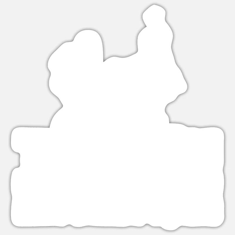 Tanzen Tänzer Tanz - Sticker Größe S (10 x 10 cm) - Mattweiß