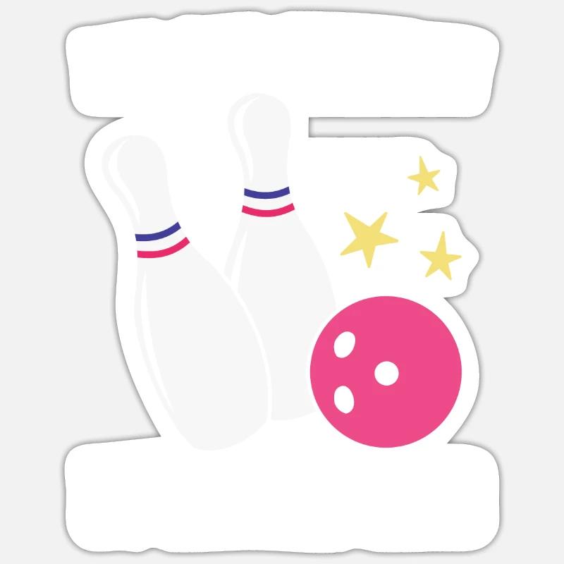 Bowling Sticker Größe S (10 x 10 cm)