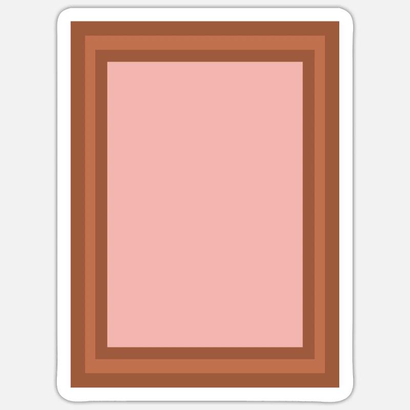 Rahmen Bilderrahmen Icon - Sticker Größe S (10 x 10 cm) - Mattweiß