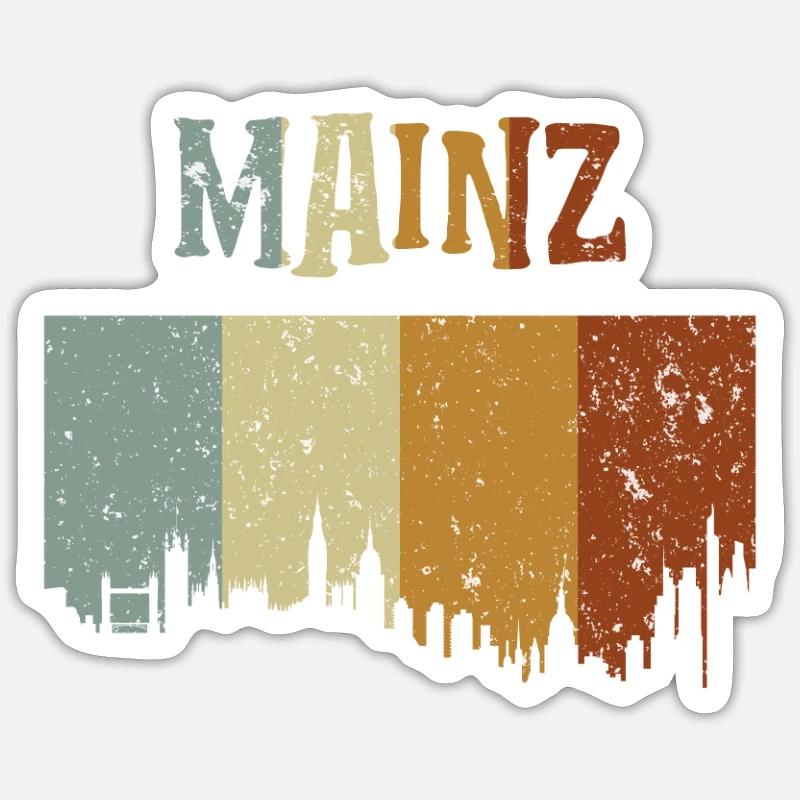 Mainz - Sticker Größe S (10 x 10 cm) - Mattweiß