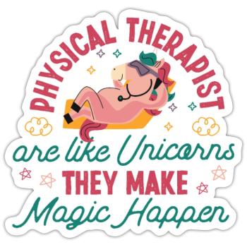 Physical Therapist Therapy - Sticker size S (10 x 10 cm) - white matte - Front