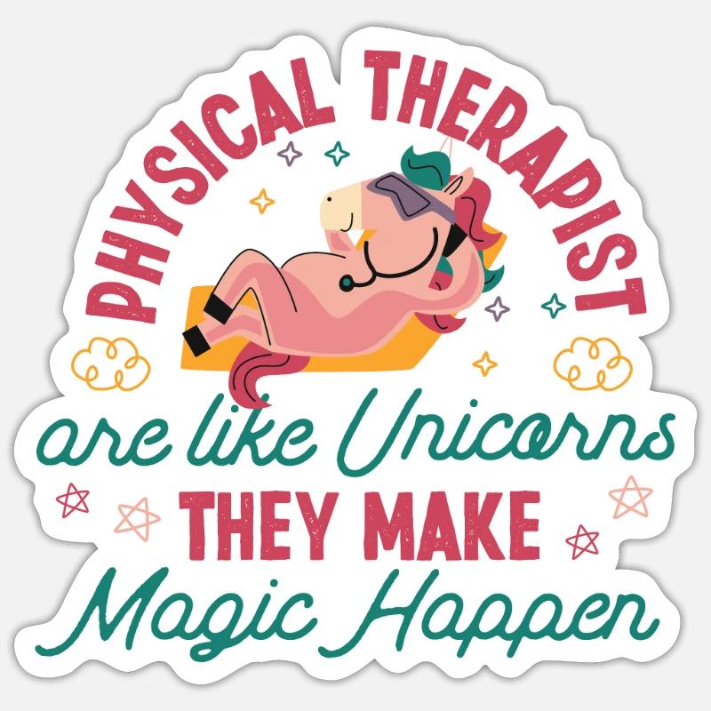 Physical Therapist Therapy - Sticker size S (10 x 10 cm) - white matte