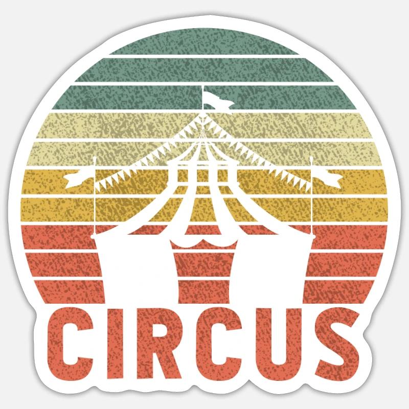 Circus Tent Sticker size S (10 x 10 cm)