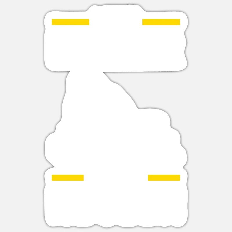 Bagger Baustelle Baggerfahrer Geschenkidee Sticker Größe S (10 x 10 cm)