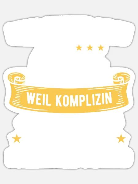 Man Nennt Mich Oma Weil Komplizin Großmutter Enkel - Sticker Größe S (10 x 10 cm) - Mattweiß