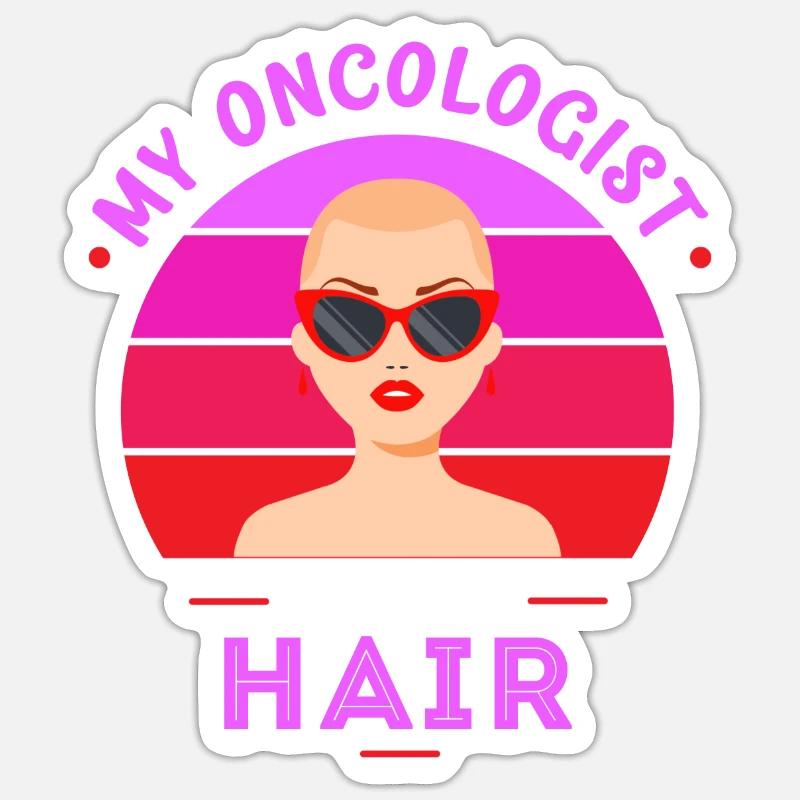 Chemo, Chemo Bestrahlung, Chemo Strahlung, Sticker Größe S (10 x 10 cm)