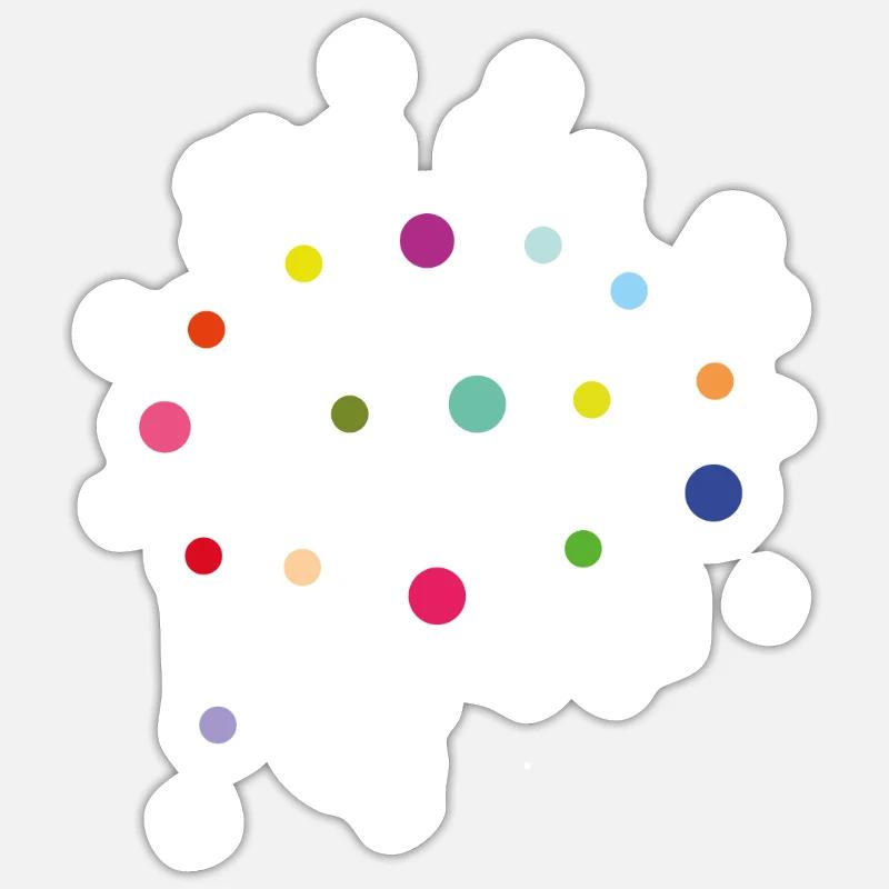 Neural Network Cool Data Science Deep Learning - Sticker Größe S (10 x 10 cm) - Mattweiß
