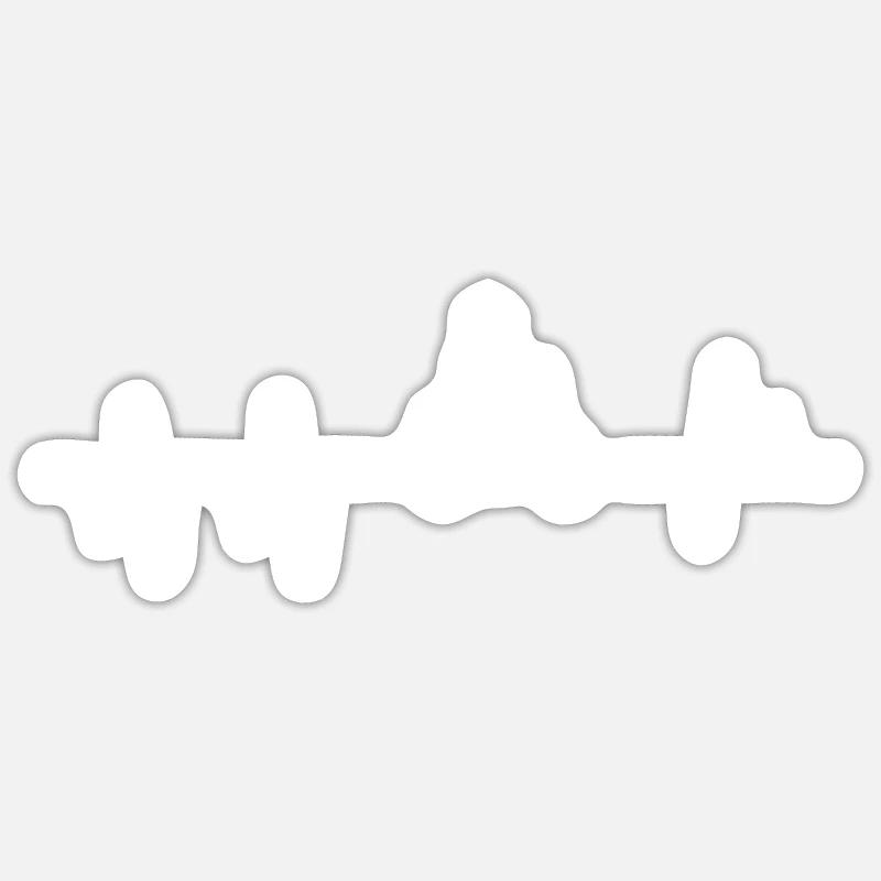 Roller - Sticker taille S (10 x 10 cm) - blanc mat