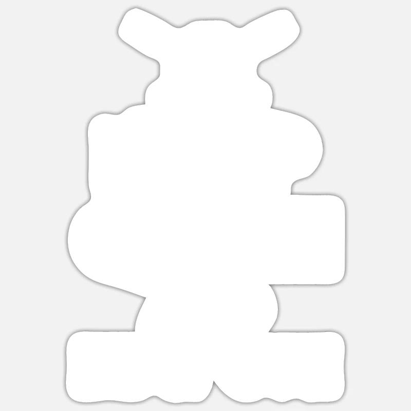 Keep calm BBQ - Sticker taille S (10 x 10 cm) - blanc mat