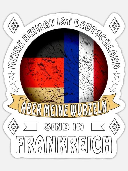 Heimat Deutschland Wurzeln - Sticker Größe S (10 x 10 cm) - Mattweiß