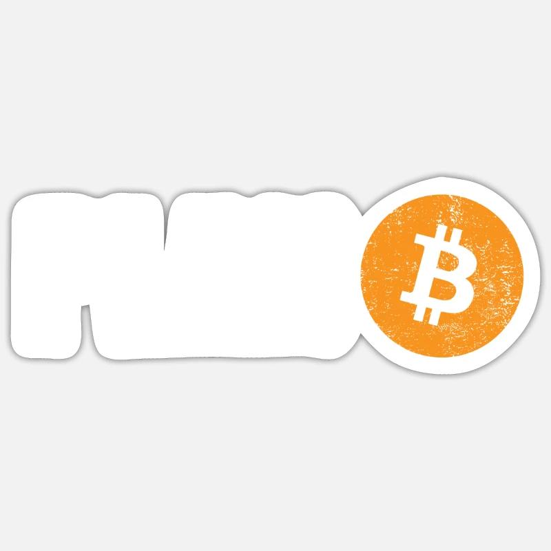 Plan Bitcoin - Sticker Größe S (10 x 10 cm) - Mattweiß