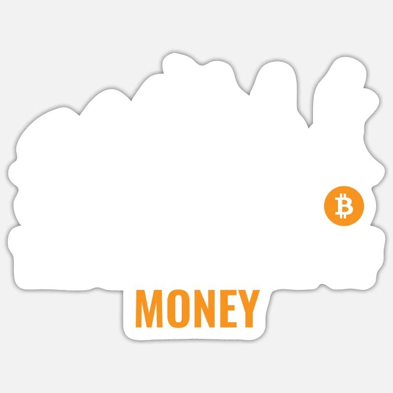Bitcoin Evolution Crypto Millionaire Cryptocurrency Sticker size S (10 x 10 cm)