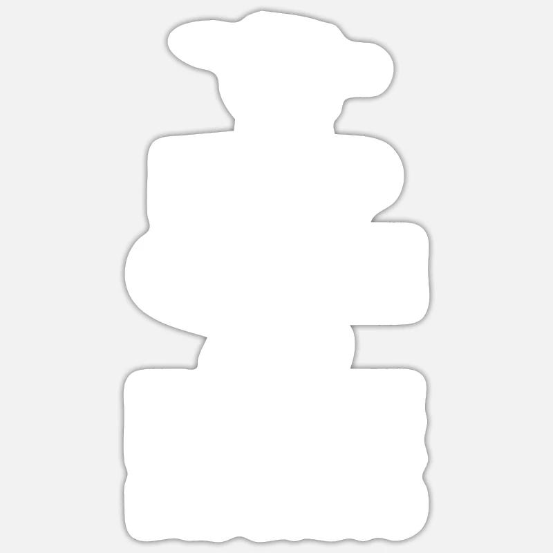 draughtsman accessories - Sticker size S (10 x 10 cm) - white matte
